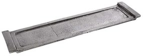 Δίσκος Διακοσμητικός Ορθογώνιος FLA336 60x15x3cm Silver Espiel Αλουμίνιο