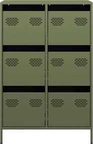 vidaXL Ντουλάπι Πράσινο Λαδί 68x39x101,5 εκ. από Ατσάλι
