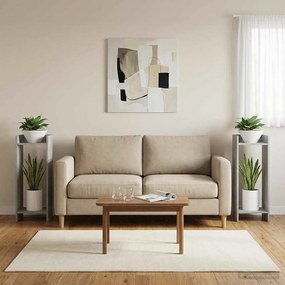 vidaXL Βάση φυτών 2 τεμ. Γκρι Σκυροδέματος 30 x 30 x 80 cm
