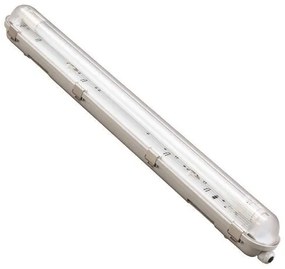 ΦΩΤΙΣΤΙΚΟ ΣΤΕΓΑΝΟ ΓΙΑ LED TUBE ME INOX CLIPS 1x1.20m 147-56061