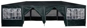 vidaXL Σκηνή Πάρτυ Πράσινο, Άσπρο 800 x 400 x 266 εκ