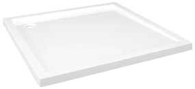 Βάση Ντουζιέρας Τετράγωνη 90 x 90 εκ. από ABS - Λευκό