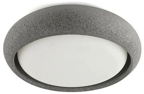 Φωτιστικό Οροφής - Πλαφονιέρα Anga 240 72353 LED 18W 2700K 1300lm IP44 24x6,5cm Dark Grey Faro Barcelona