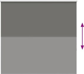 vidaXL Roller Blind Blackout γκρί 150x130 cm Πλάτος υφάσματος 146,6cm