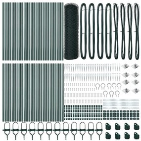 vidaXL Στύλος Περιφράξεων Πράσινο 100 x 0,5 μ (25 mm πλέγμα)