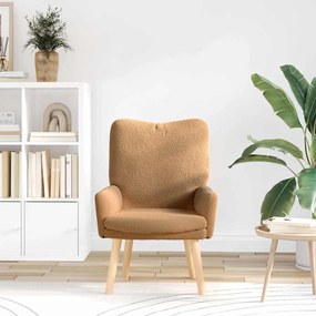 vidaXL Πολυθρόνα Μπεζ 63 x 67 x 94 εκ. Πολυεστέρας και Κόντρα Πλακέ
