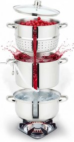 Αποχυμωτής Klausberg KB 9032, 28 εκ., 8 λίτρα, 4 μέρη, επαγωγή, ανοξείδωτο