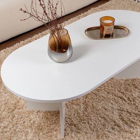 Τραπέζι Σαλονιού (119x60x40) A-G Sable 909NRD1108 White