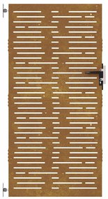 vidaXL Πόρτα Κήπου Τετράγωνη 85x175 εκ. από Ατσάλι Corten