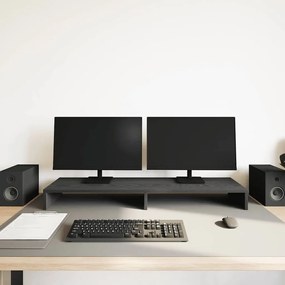 vidaXL Βάση Οθόνης Μαύρη Δρυς 100x27x10 εκ. από Τεχνητό Ξύλο