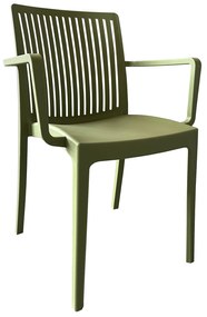 Πολυθρόνα Κήπου ArteLibre BARTS Πράσινο PP 53x55.2x82cm