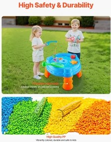 VEVOR Water Table for Toddlers Kids Activity Sensory Table with 9PCS Accessories