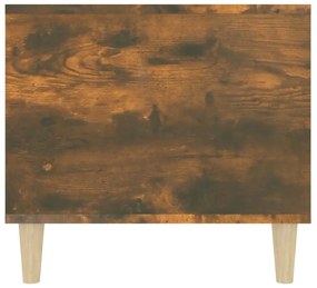 vidaXL Τραπεζάκι Σαλονιού Καπνιστή Δρυς 90x49x45 εκ. Επεξεργασμ. Ξύλο