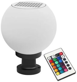 Ηλιακό Φωτιστικό Δαπέδου E27 Μαύρο RGB CCT Φ25 6776 Spotlight-6776-Μαύρο 6776