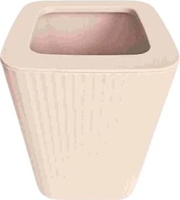 Κάδος απορριμμάτων μπάνιου πλαστικός - Light Pink - 21635