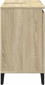 vidaXL Ντουλάπι Μπάνιου Sonoma Δρυς 65x33x60 εκ. Επεξεργασμένο Ξύλο