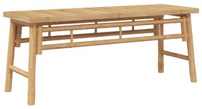 vidaXL παγκάκι Καφέ 110 x 38 x 45 cm Μπαμπού