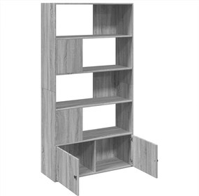 vidaXL Βιβλιοθήκη Γκρι Sonoma 100x36x189 εκ. από Επεξεργ. Ξύλο