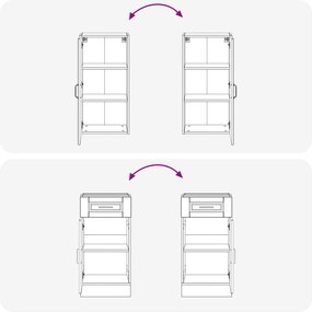 vidaXL Μονάδα κουζίνας PORTO 8 pcs Γκρι Sonoma Επεξεργασμένο Ξύλο