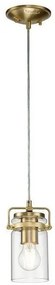 Κρεμαστό Φωτιστικό Οροφής 1xE27 Brinley Elstead Lighting-KL-BRINLEY-MP-BB-Ορείχαλκος KL-BRINLEY-MP-BB