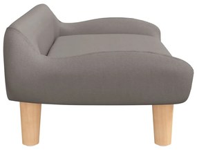 vidaXL Κρεβάτι Σκύλου Taupe 70 x 40 x 24 εκ. Υφασμάτινο