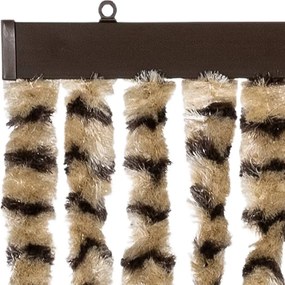 vidaXL Σήτα Εντόμων Μπεζ/ Καφέ 118x220 εκ. από Σενίλ