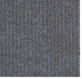 vidaXL Δερμάτινο Χαλί Ανοιχτό γκρι 100 x 100 cm ύφασμα