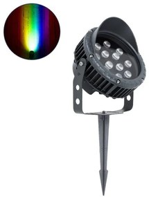 Σποτ Φωτιστικό για Φυτά 24W IP65 RGBW Αλουμίνιο Γκρι 90362 Globostar-90362-Ανθρακί 90362