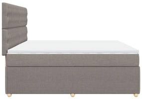 ΚΡΕΒΑΤΙ BOXSPRING ΜΕ ΣΤΡΩΜΑ TAUPE 200X200 ΕΚ. ΥΦΑΣΜΑΤΙΝΟ 3294474