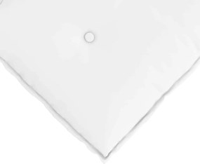 vidaXL Μαξιλάρι Πλάτης Λευκό 140 x 19 x 50 εκ ύφασμα