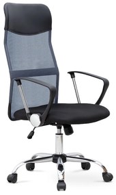 Καρέκλα γραφείου Marco Megapap με ύφασμα Mesh χρώμα γκρι - μαύρο 62x59x110/120εκ. - Μέταλλο - GP040-0001,2