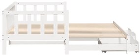 vidaXL Καναπές Κρεβάτι Συρόμενος Χωρίς Στρώμα 90x190 εκ. &amp; Συρτάρια