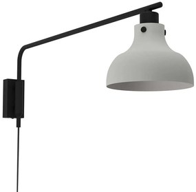Φωτιστικό Τοίχου - Απλίκα Matlock 43843 20x25cm 1xΕ27 40W Grey-Black Eglo Ατσάλι