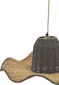 Φωτιστικό οροφής Darla Inart E27 φυσικό Φ57x110εκ