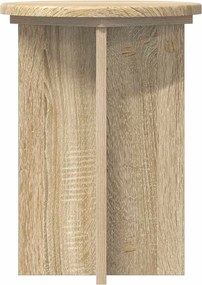 vidaXL Βάση φυτών 2 τεμ. Sonoma Δρυς Ø29,5 x 40 εκ. Επεξεργασμένο Ξύλο