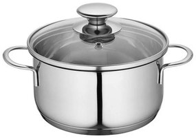 Κατσαρόλα Με Γυάλινο Καπάκι 2370702812 Φ12cm Inox Kuchenprofi 12 cm Stainless Steel