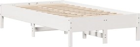 vidaXL Σκελετός Κρεβ. Χωρίς Στρώμα Λευκό 90x190 εκ Μασίφ Πεύκο