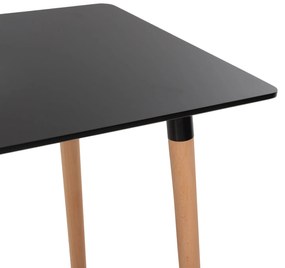 ΣΕΤ ΤΡΑΠΕΖΑΡΙΑΣ 5ΤΜΧ VEGAS HM21185 MDF TOP ΣΕ ΜΑΥΡΟ--ΠΟΔΙΑ ΟΞΙΑΣ