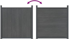 vidaXL Πάνελ Περίφραξης Γκρι 180 x 186 εκ. από WPC