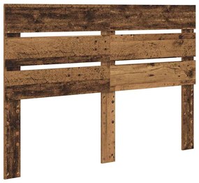 vidaXL Κεφαλάρι με κεφαλάρι Παλιό ξύλο 150 cm Επεξεργασμένο ξύλο