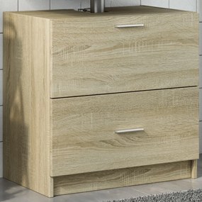 vidaXL Ντουλάπι Νιπτήρα Sonoma Δρυς 59x37x59 εκ. Επεξεργασμένο Ξύλο