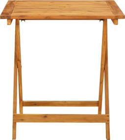 vidaXL Σετ Επίπλων Bistro 3 τεμ. Μπεζ Ρατάν/Μασίφ Ξύλο