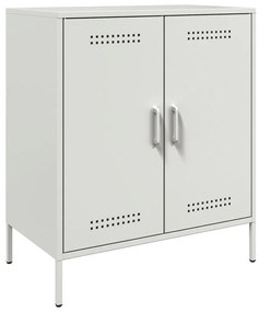 vidaXL Μπουφές Λευκός 68x39x79 εκ. από Ατσάλι