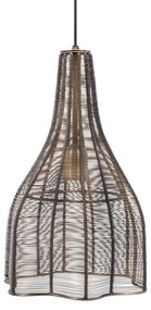 Ceiling Single Light Cage Fylliana Copper 25x45 cm 25x25x45 εκ.