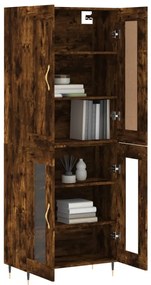 vidaXL Ντουλάπι Καπνιστή Δρυς 69,5x34x180 εκ. από Επεξεργασμένο Ξύλο