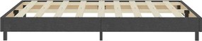vidaXL Πλαίσιο Κρεβατιού Boxspring Γκρι 140 x 200 εκ. Υφασμάτινο