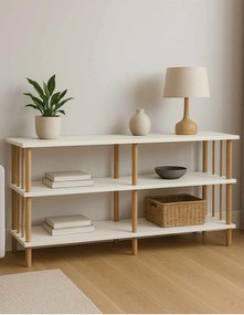 Μπουφές Λευκό LUNOTU 120x30x73