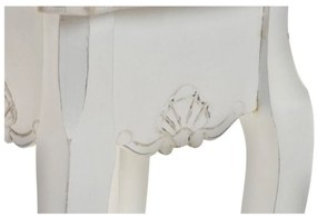 Βοηθητικό Τραπέζι DKD Home Decor Versalles Έλατο Ξύλο Λευκό 35 x 35 x 80 cm