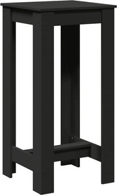 vidaXL Τραπέζι Μπαρ Μαύρο 51x50x103,5 εκ. Επεξ. Ξύλο