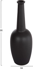 ΕΠΙΤΡΑΠΕΖΙΟ ΚΕΡΑΜΙΚΟ ΔΙΑΚΟΣΜΗΤΙΚΟ ELENDIL HM4592.02 ΜΑΥΡΟ ΜΑΤ Φ10x30Υεκ